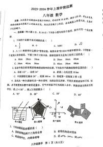 河南省郑州市2023-2024学年八年级上学期1月期末数学试题