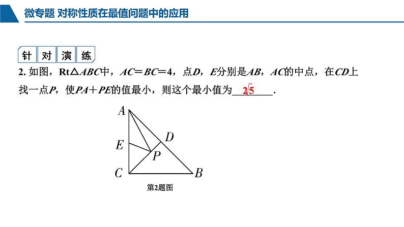 中考数学对称性质在最值问题中的应用课件PPT05