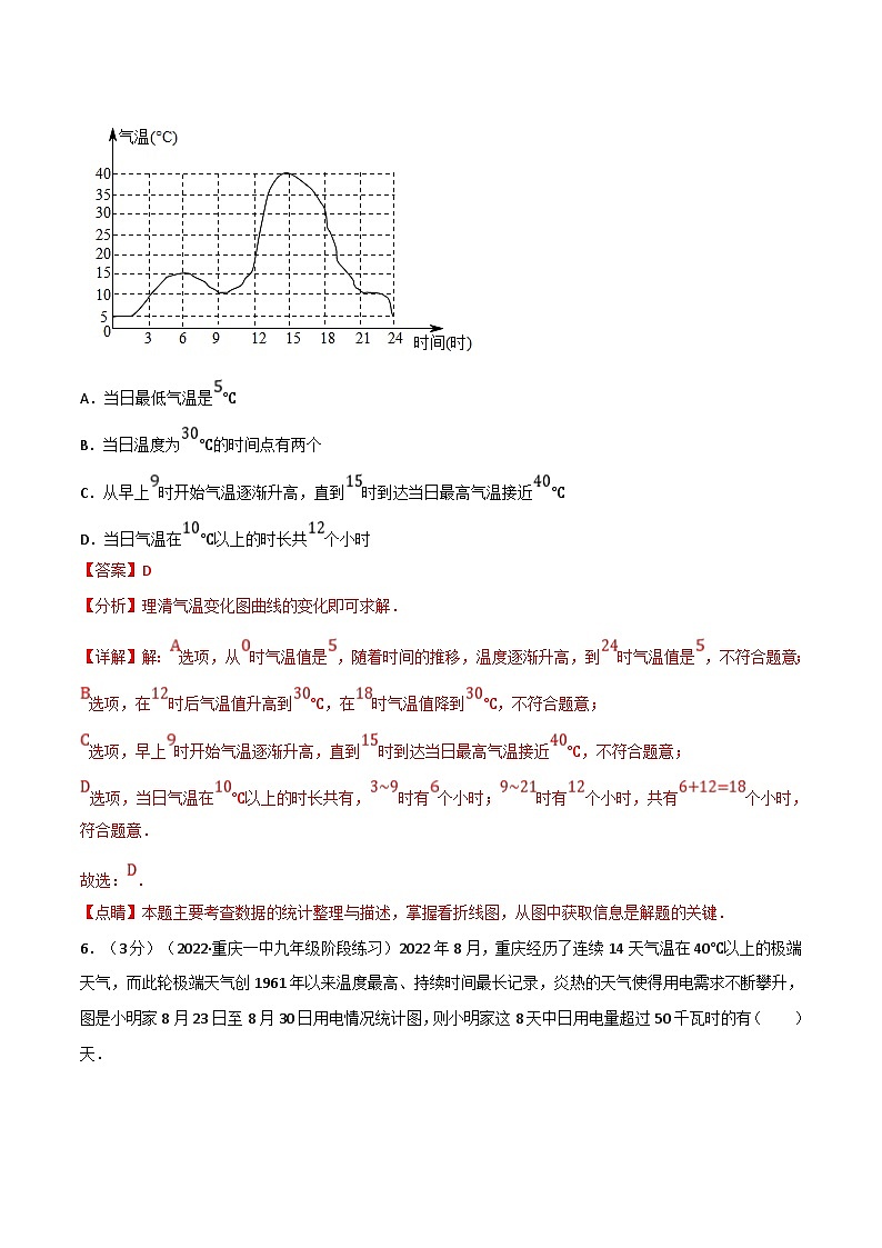 浙教版七年级下册数学举一反三系列 专题6.2 数据与统计图表章末题型过关卷（教师版）第3页