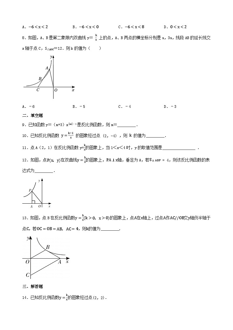 2024年中考数学复习专题练习：反比例函数第2页