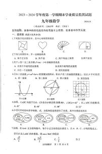 江苏省扬州市高邮市2023-—2024学年九年级上学期1月期末数学试题