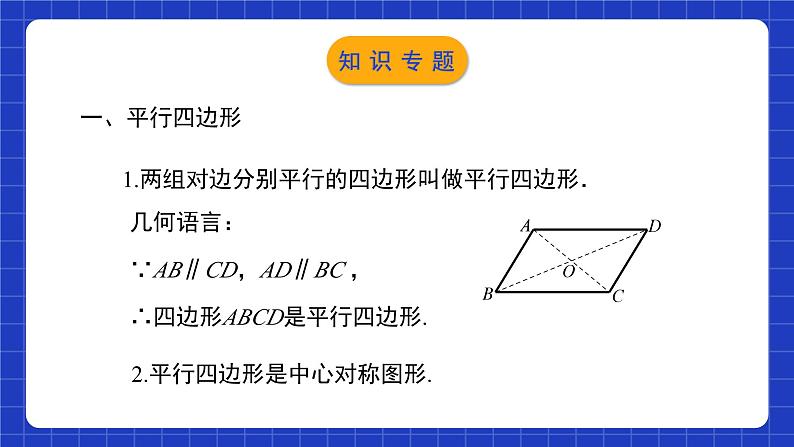 北师大版数学八年级下册 第六章《平行四边形》单元小结 课件+单元测试（含答案解析）03