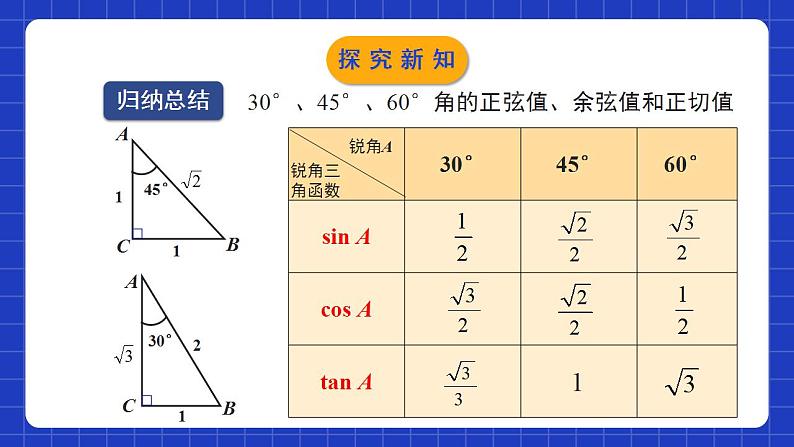 北师大版数学九年级下册 1.2 《30°，45°，60°角的三角函数值》课件+分层练习（含答案解析）08