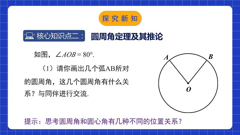 北师大版数学九年级下册 3.4.1 《圆周角和圆心角的关系》第1课时 课件+分层练习（含答案解析）08