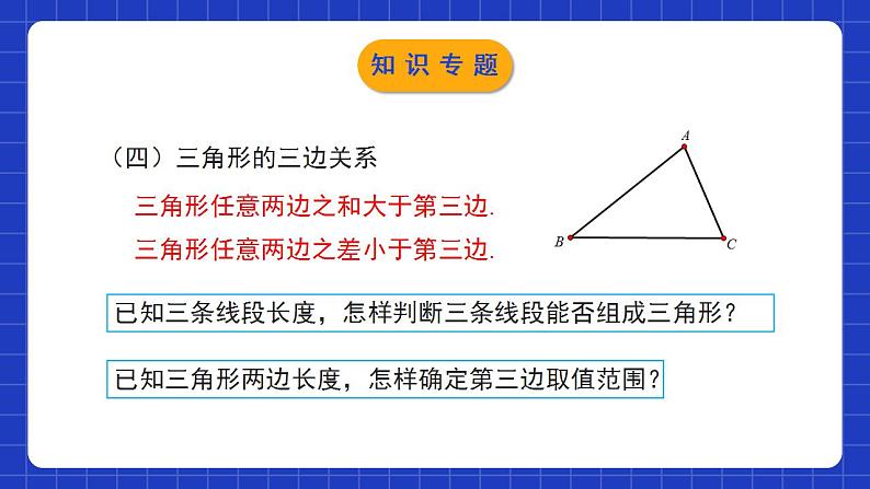 北师大版数学七年级下册 第四章 《三角形》单元小结 课件第6页