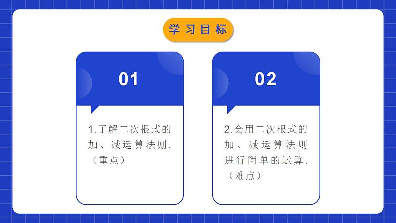 人教版数学八年级下册 16.3.1 《二次根式的加减》课件+教学设计+导学案+分层练习（含答案解析）02