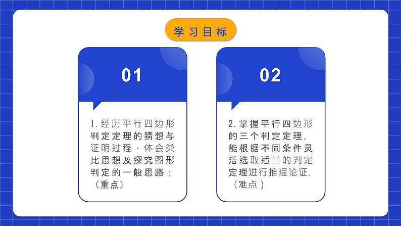 人教版数学八年级下册 18.1.3 《平行四边形的判定(1)》课件+教学设计+导学案+分层练习（含答案解析）02