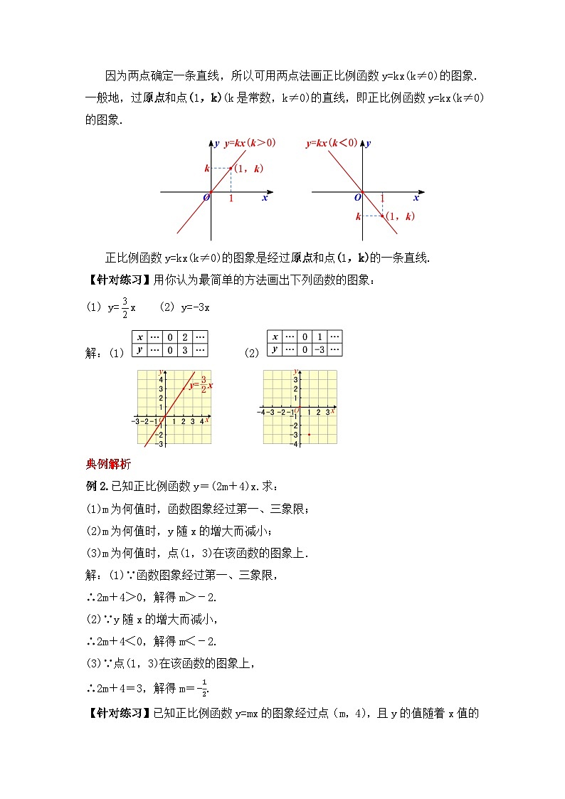 人教版数学八年级下册 19.2.2 《正比例函数的图象和性质》课件+教学设计+导学案+分层练习（含答案解析）03