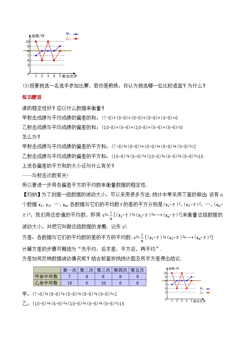 人教版数学八年级下册 20.2.1《数据的波动程度(1)》课件+教学设计+导学案+分层练习（含答案解析）02
