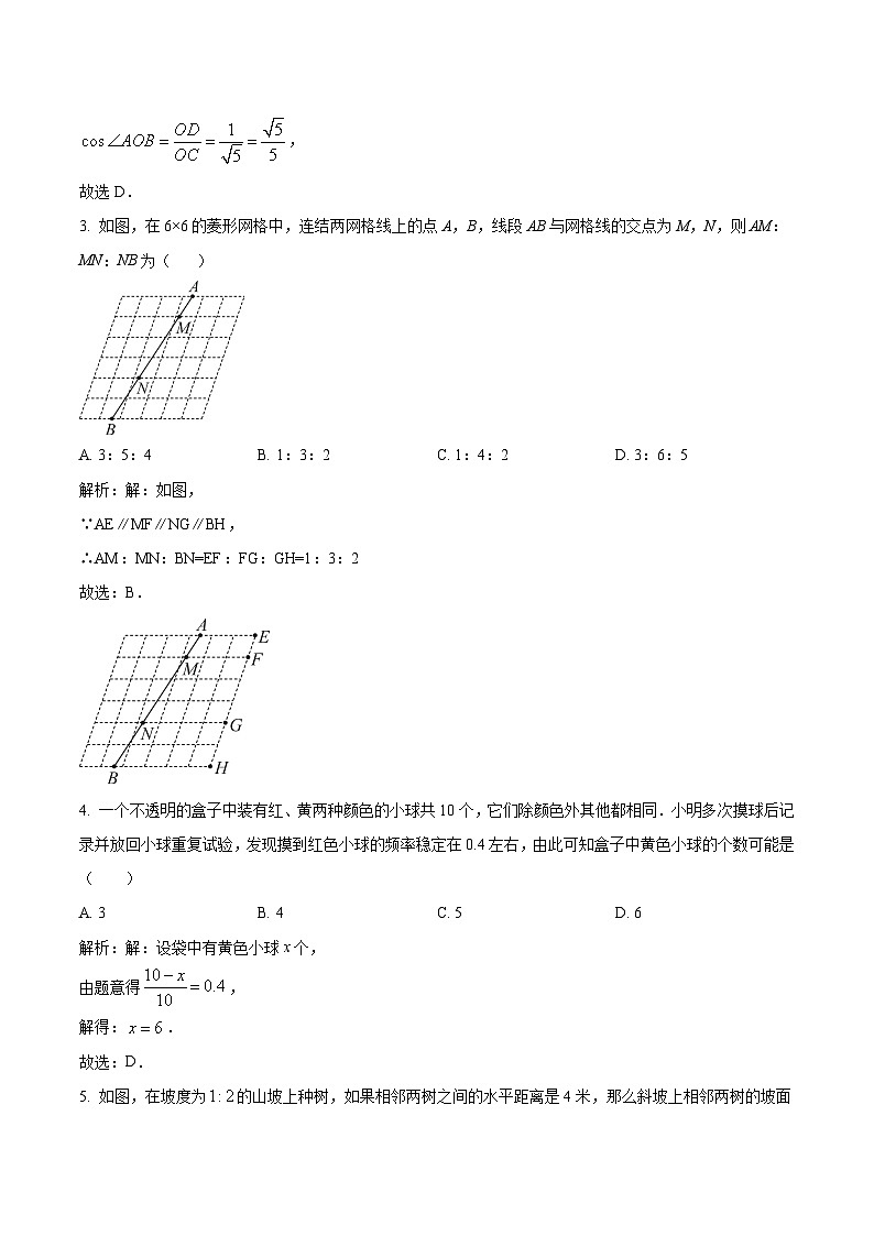 河北省保定市2024届九年级上学期期中考试数学复习试卷(含解析)02