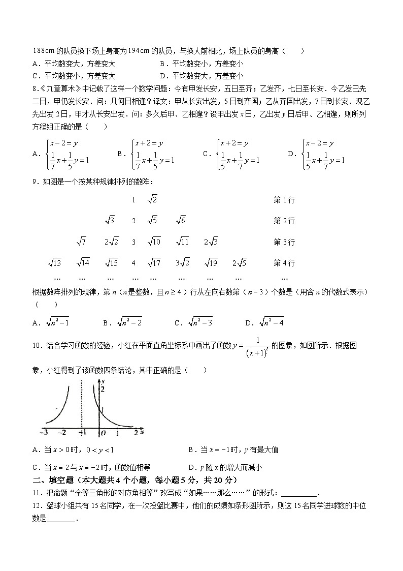安徽省宿州市萧县2023-2024学年八年级上学期期末数学试题02