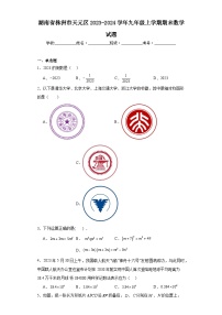 湖南省株洲市天元区2023-2024学年九年级上学期期末数学试题(含答案)