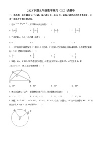 2023-2024学年浙江省金华市东阳市横店八校联考九年级上学期12月月考数学试题