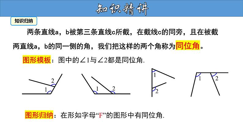 5.1.3 同位角、内错角、同旁内角 人教版七年级数学下册大单元教学教学课件第7页