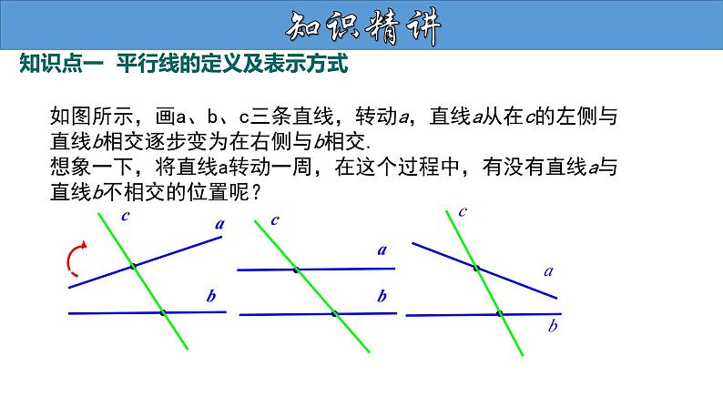 5.2.1 平行线 人教版七年级数学下册大单元教学教学课件05