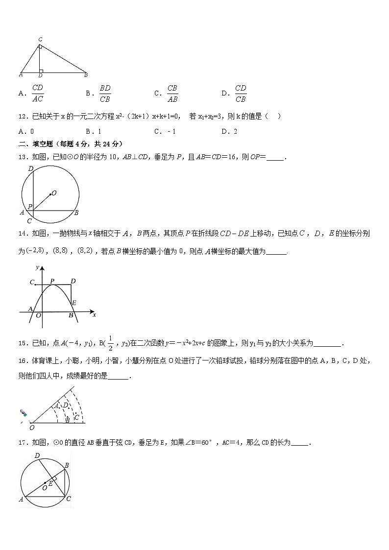 广东省佛山市顺德区容桂中学2023-2024学年九上数学期末联考模拟试题含答案第3页