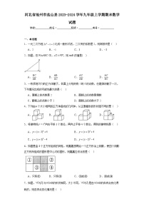 河北省沧州市盐山县2023-2024学年九年级上学期期末数学试题(含答案)