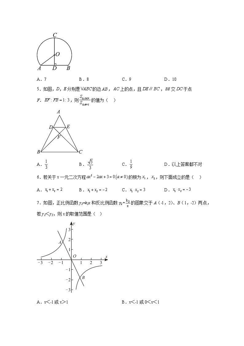 广东省广州市花都区2023-2024学年九年级上学期期末数学试题（含解析）第2页
