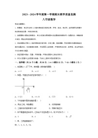 河北省保定市高碑店市2023-2024学年八年级上学期期末数学试题（含解析）