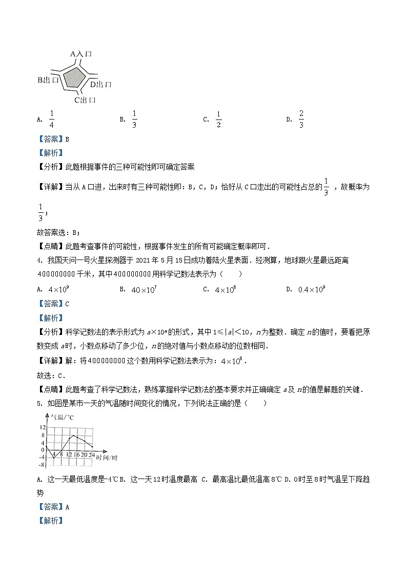 2021年广西来宾市中考数学真题及答案02