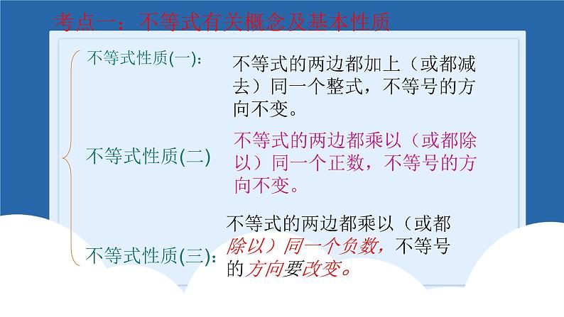 课件北师大版八年级下数学第二章一元一次不等式与一元一次不等式组2.7一元一次不等式与一元一次不等式组回顾与思考04