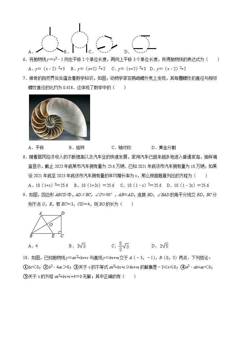 2023-2024山东省青岛市城阳区9年级上数学期末试题第2页