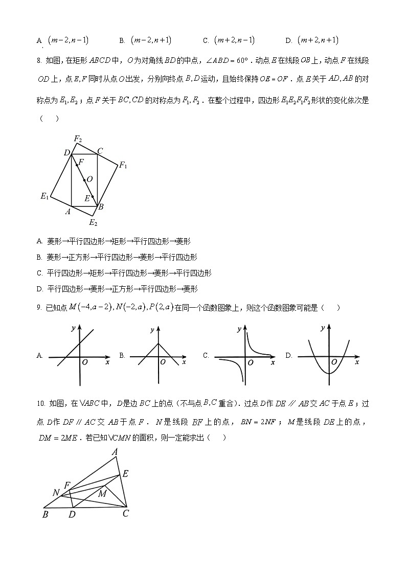 2023年浙江省绍兴市中考数学真题 试卷第2页