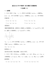 备战2024年中考数学二轮专题复习真题演练之二次函数（3） (解析)