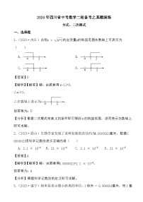 2024年四川省中考数学二轮备考之真题演练分式、二次根式 (解析)