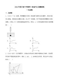 2024年四川省中考数学二轮备考之真题演练一次函数