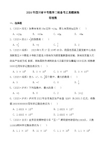 2024年四川省中考数学二轮备考之真题演练有理数