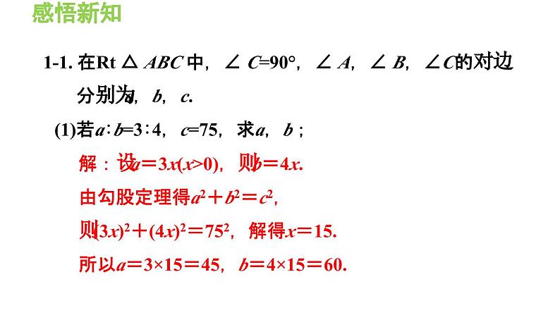 14.1.1 直角三角形三边的关系 华东师大版八年级数学上册导学课件第8页