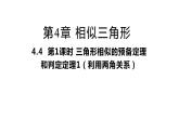 4.4 第1课时 三角形相似的预备定理和判定定理1 浙教版九年级上册同步课件