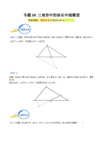 专题08 三角形中的倍长中线模型（教师版）-中考数学几何模型重点突破讲练