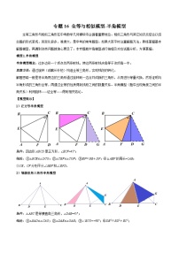 16 全等与相似模型-半角模型-2024年中考数学几何模型归纳讲练（全国通用）