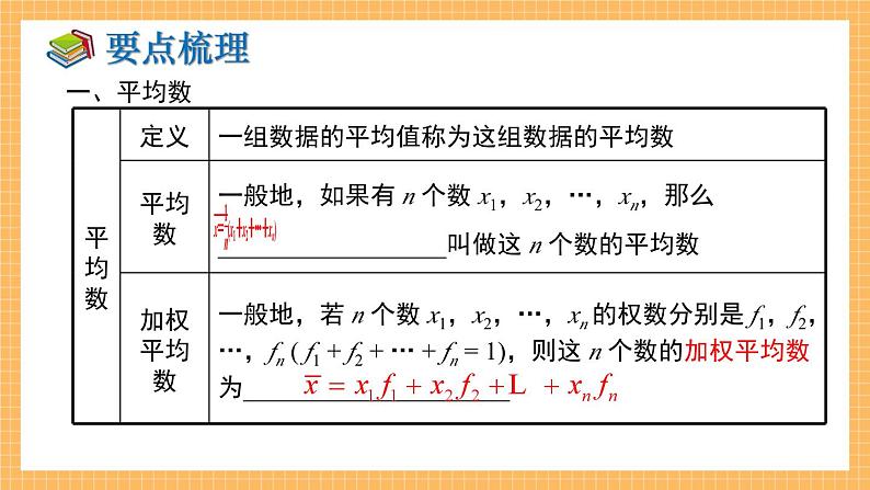 湘教版数学七年级下册 第6章 数据的分析 小结与复习 同步课件02