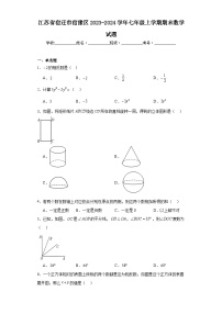 江苏省宿迁市宿豫区2023-2024学年七年级上学期期末数学试题(含答案)