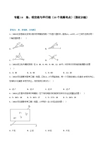 （全国通用）中考数学总复习 专题14 角、相交线与平行线（10个高频考点）（强化训练）（原卷版+解析）