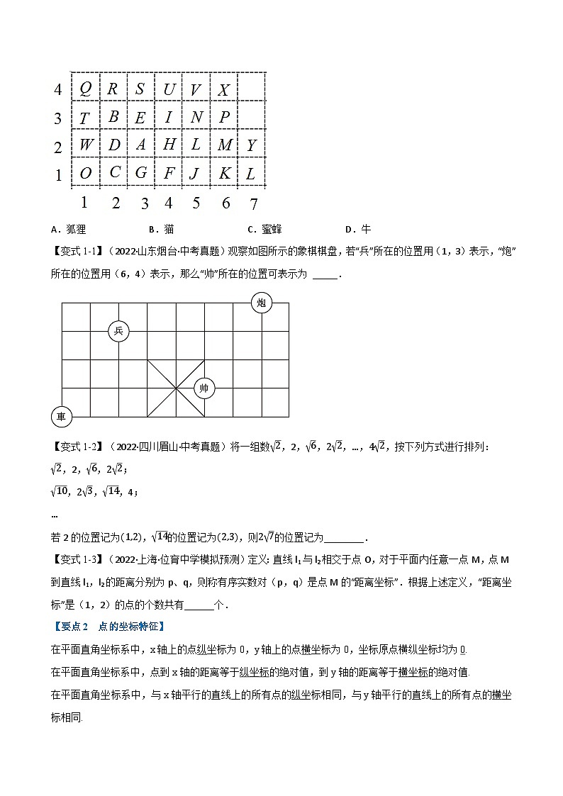 （全国通用）中考数学总复习 专题09 平面直角坐标系与函数（11个高频考点）（举一反三）（原卷版+解析）02