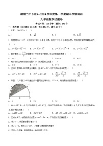 安徽省安庆市桐城市第二中学2023-2024学年九年级上学期期末数学试题