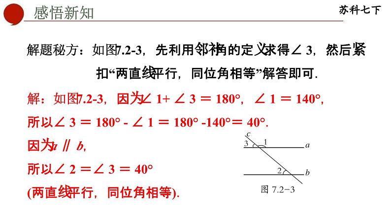 7.2 探索平行线的性质-苏科版数学七年级下册同步课件06