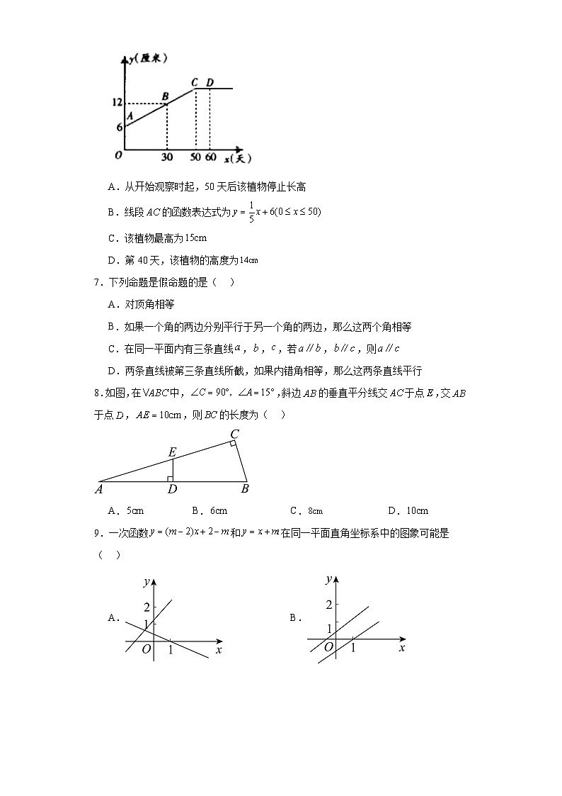 安徽省滁州市全椒县2023-2024学年八年级上学期期末联考数学试题(含答案)第2页