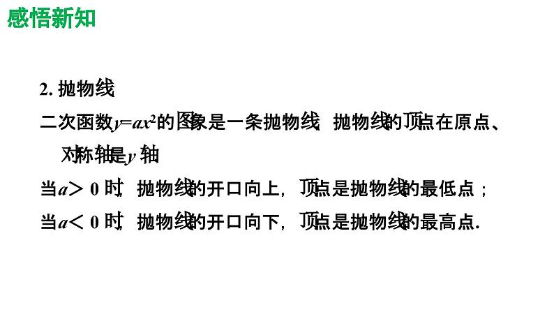 5.2.1 二次函数y=ax2(a≠0)的图象和性质 苏科版九年级数学下册导学课件05