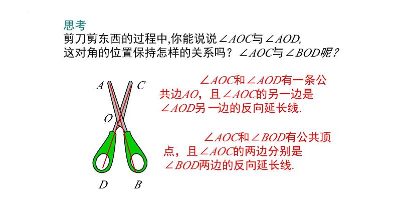 5.1.1+相交线同步课件　2023-—2024学年人教版数学七年级下册第7页