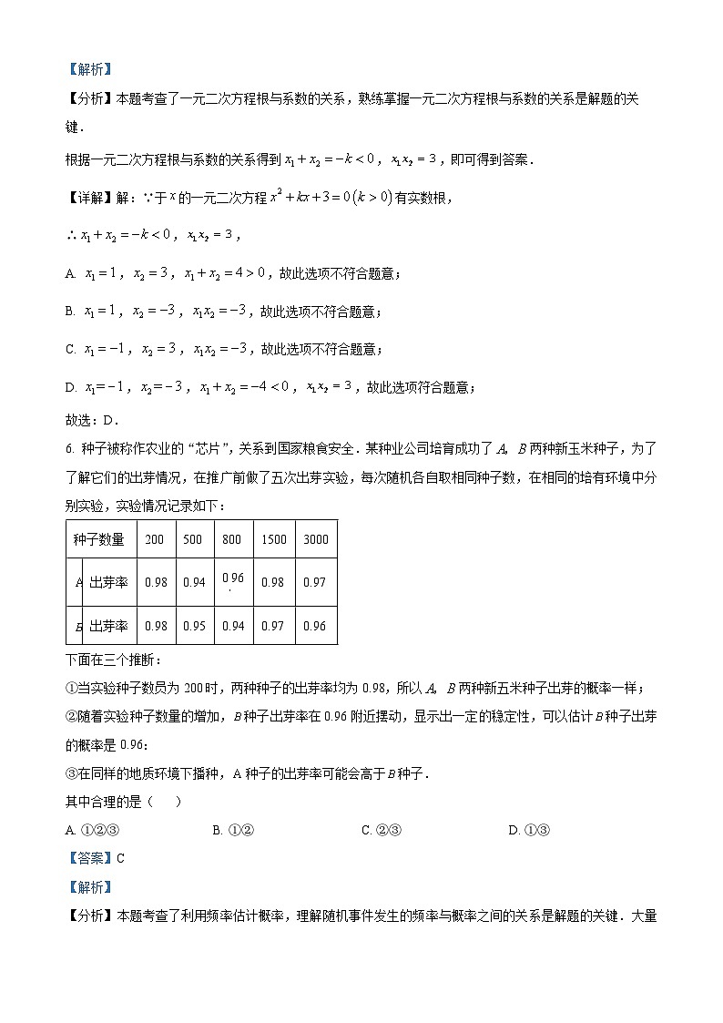 28，四川省自贡市2023-2024学年九年级上学期期末数学试题第3页