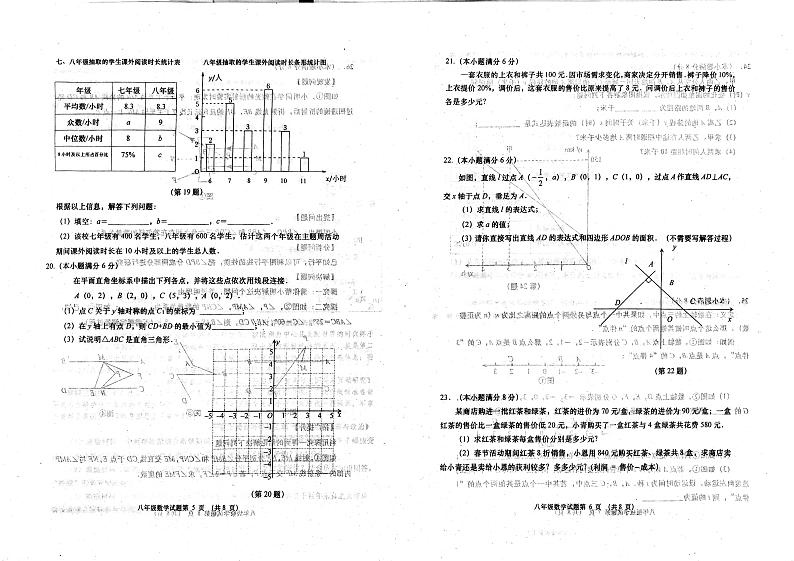 山东省青岛市城阳区2023-2024学年八年级上学期1月期末数学试题第3页