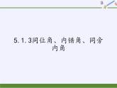 5.1.3同位角、内错角、同旁内角+课件2023-2024学年人教版数学七年级下册++