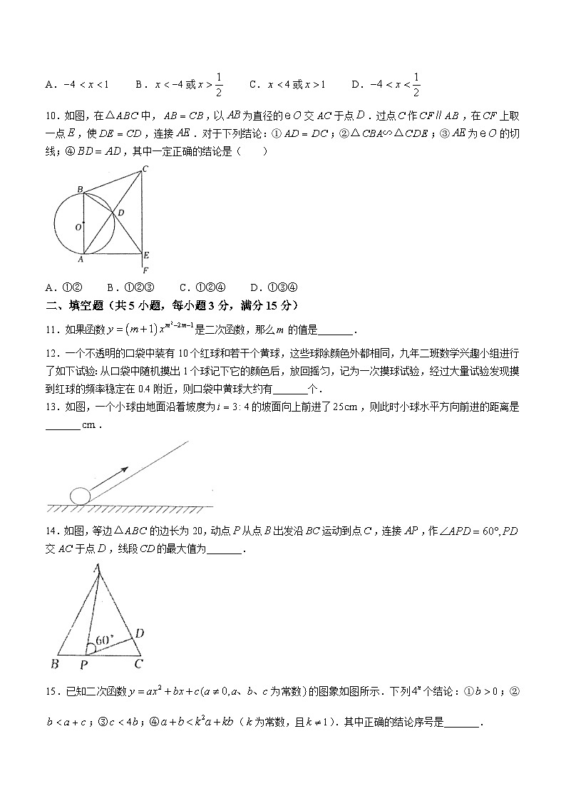 河南省周口市太康县2023-2024学年九年级上学期期末数学试题()第3页