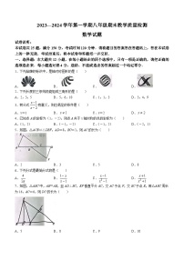 山东省德州市宁津县2023-2024学年八年级上学期期末数学试题（含答案）