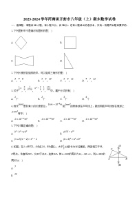 河南省开封市2023-2024学年八年级上学期期末数学试卷（含解析）